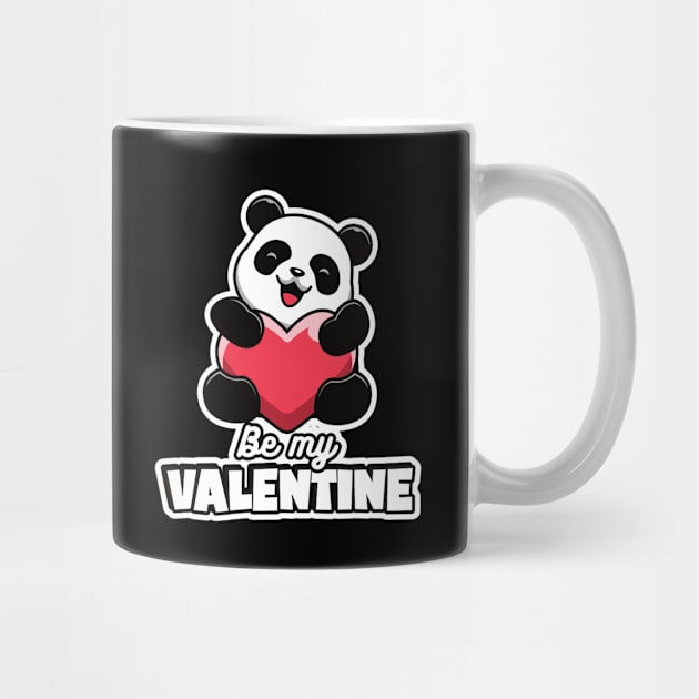 Be My Valentine Cute Panda by DPattonPD